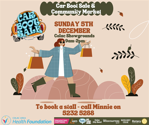 Colac Area Health Foundation - Car Boot Sale and Community Market
