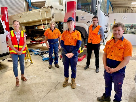 Vic Group Training, apprentices and Mayor.jpg