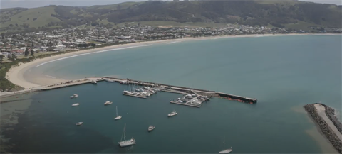 Apollo Bay Harbour Aerial View