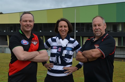 Councillors at the Central Reserve