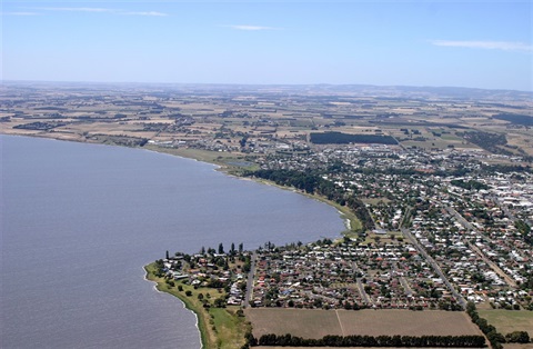 Aerial view of Colac