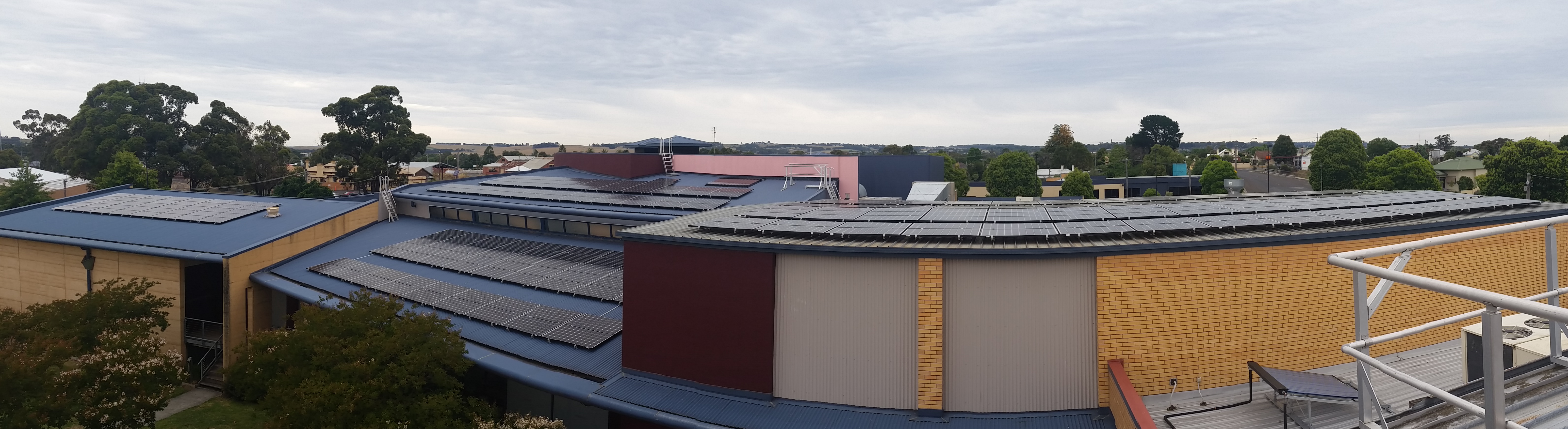 Rae St Solar PV Array - panoramic view