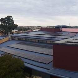 Solar panels on roof of Council office