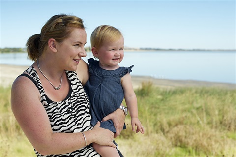 Renee & Layla Lake Colac