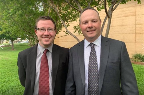 Mayor Schram and Deputy Mayor McCracken.JPG