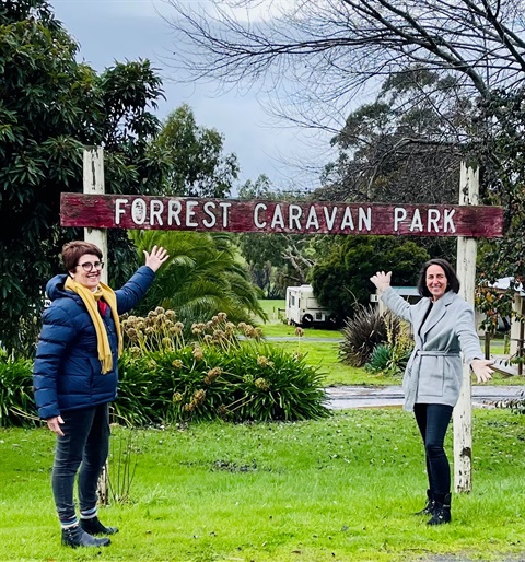 kate and marg at forrest caravan park.jpg