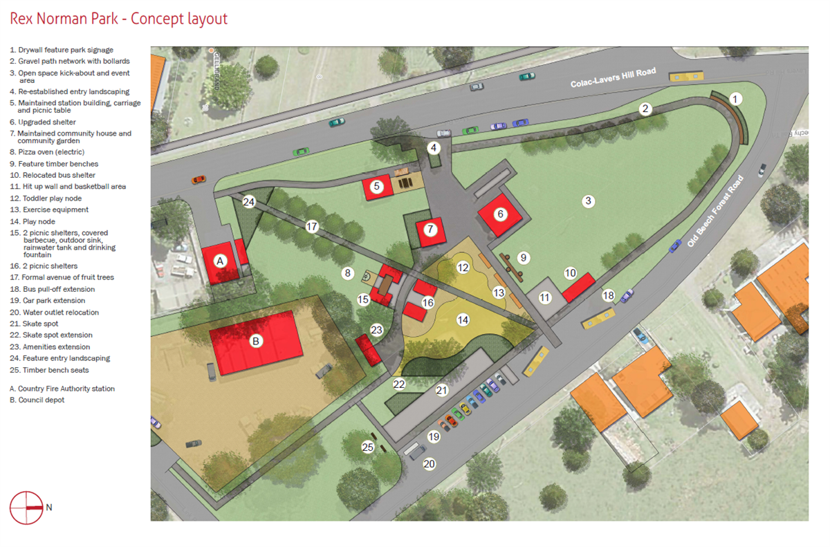 Rex Norman Park makeover on track Colac Otway Shire