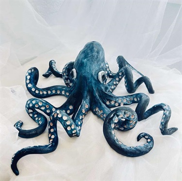 Hand made ceramic octopus