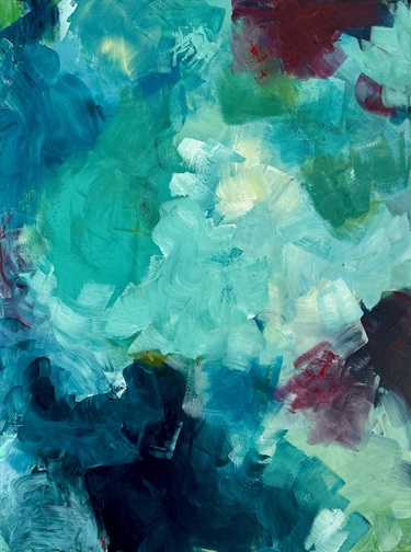 Abstracted Rock pool painting