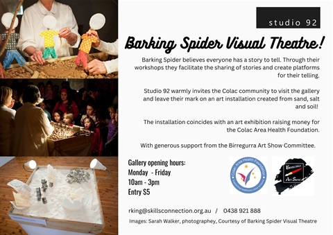 Barking-Spider-poster-for-Schools-and-Community