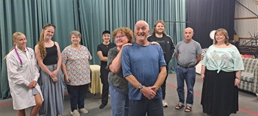 The cast of The Cyclist.